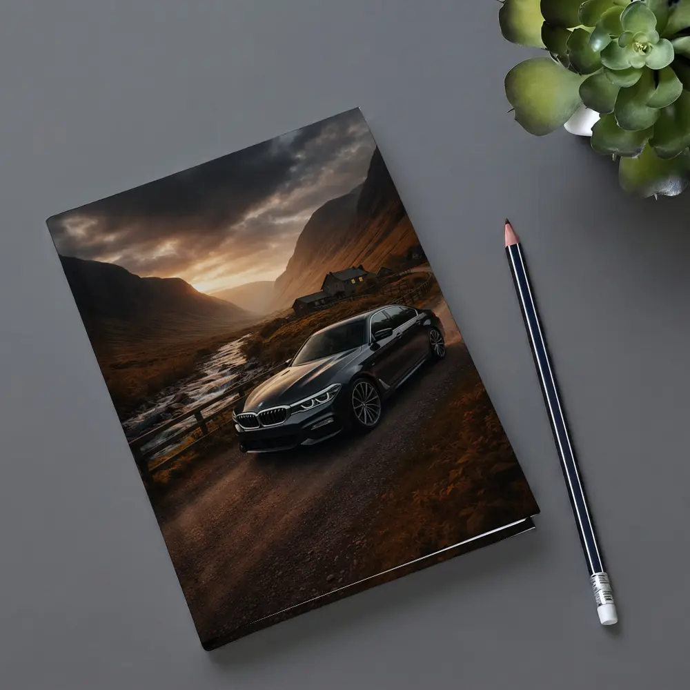 BMW Five Series Dark Scottish Highland Valley – Notebooks