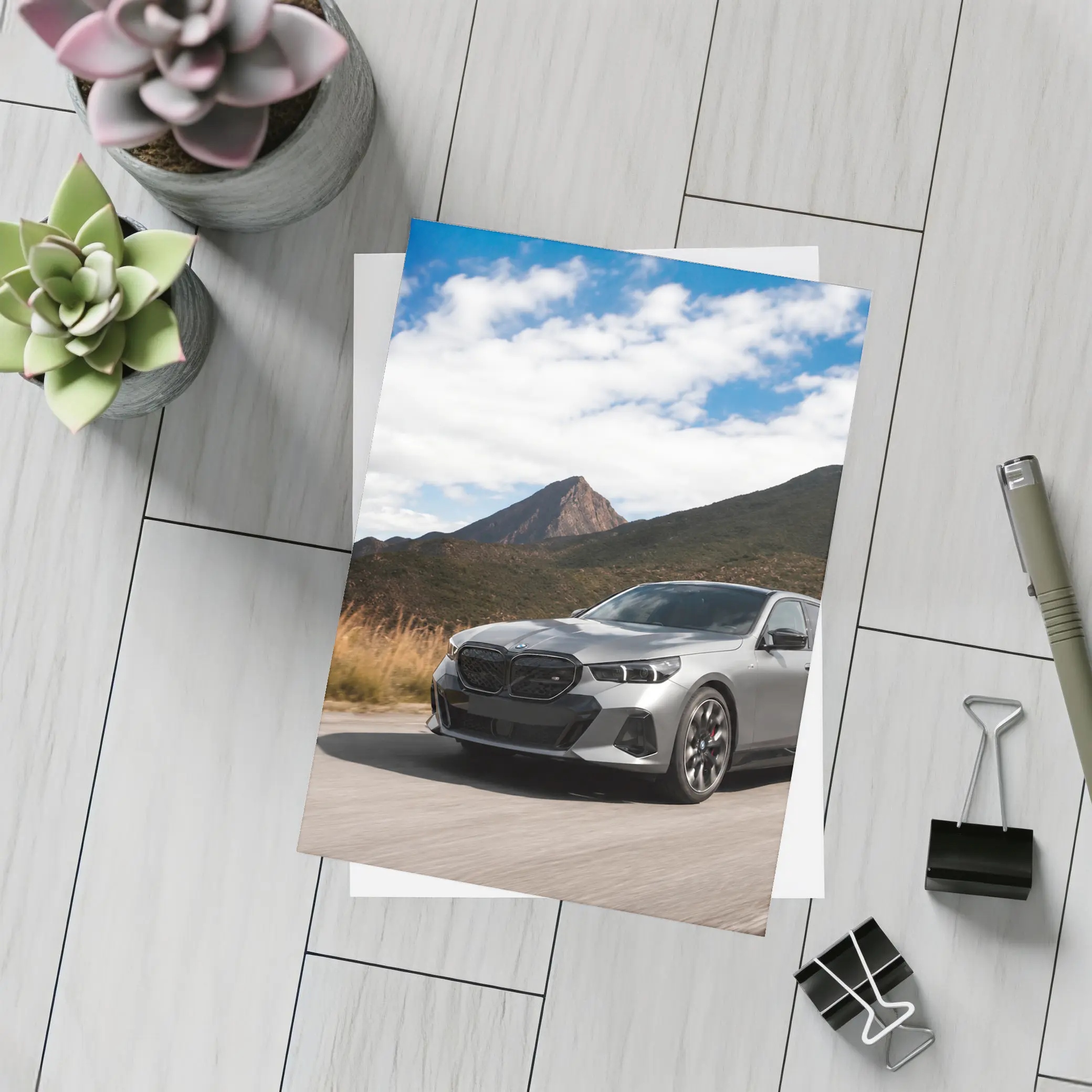 BMW Five Series Touring Mountain Road Drive – Postcards