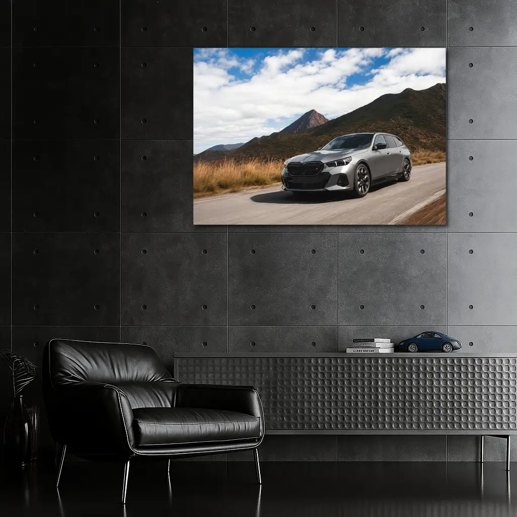 BMW Five Series Touring Mountain Road Drive – Wall Art