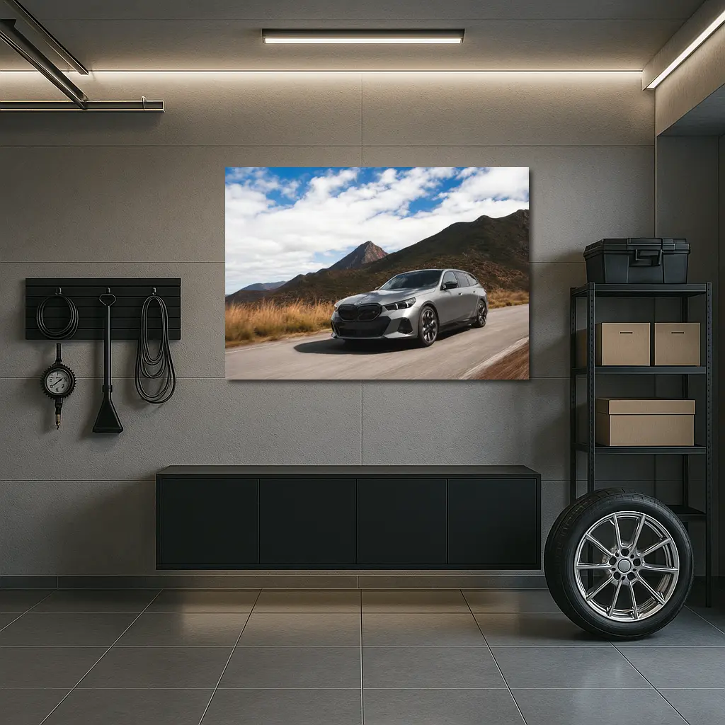 BMW Five Series Touring Mountain Road Drive – Wall Art