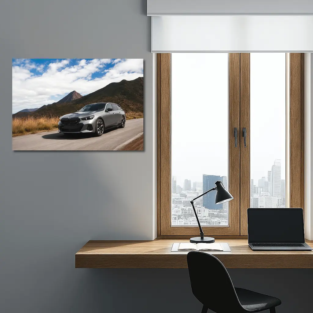 BMW Five Series Touring Mountain Road Drive – Wall Art