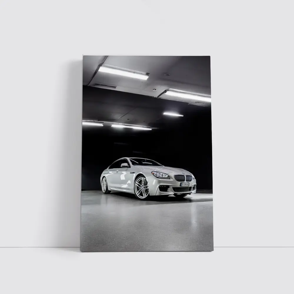 BMW Six Series Gran Coupe Garage Silver – Wall Art