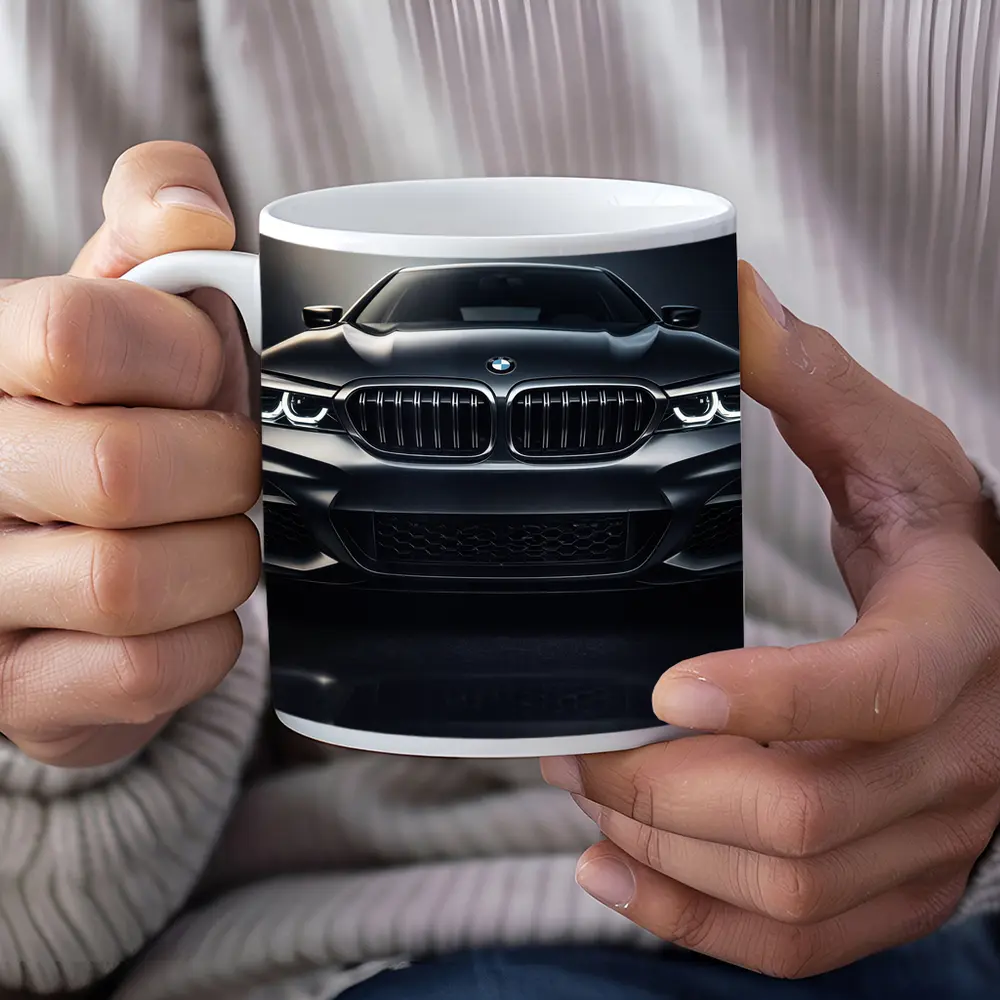 BMW M5 Front View Dark Studio – Mugs
