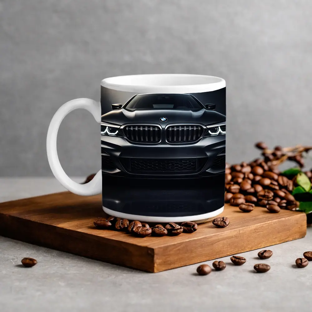 BMW M5 Front View Dark Studio – Mugs