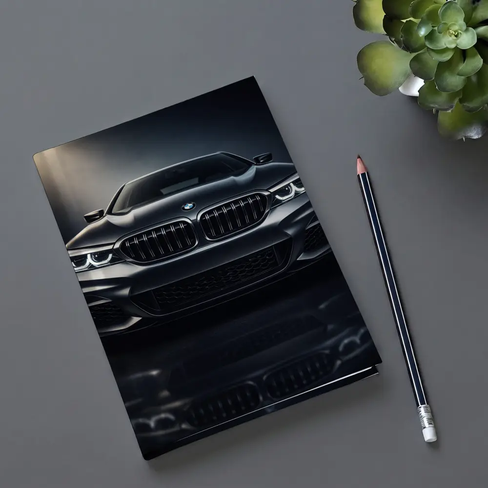 BMW M5 Front View Dark Studio – Notebooks