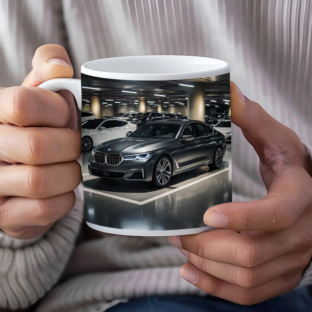 BMW Seven Series Parked In Underground Garage – Mugs