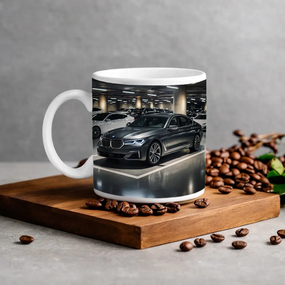 BMW Seven Series Parked In Underground Garage – Mugs