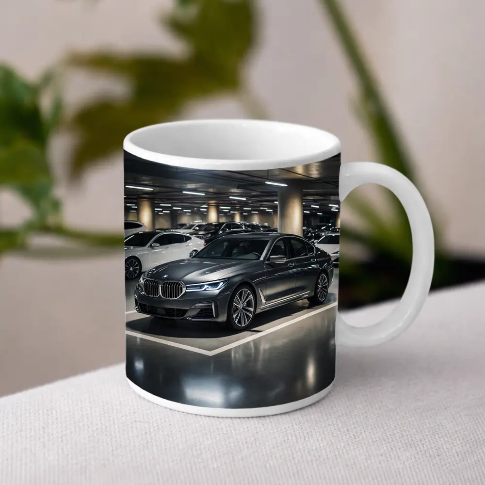 BMW Seven Series Parked In Underground Garage – Mugs