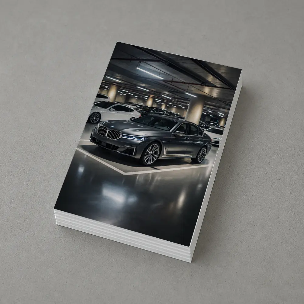BMW Seven Series Parked In Underground Garage – Postcards