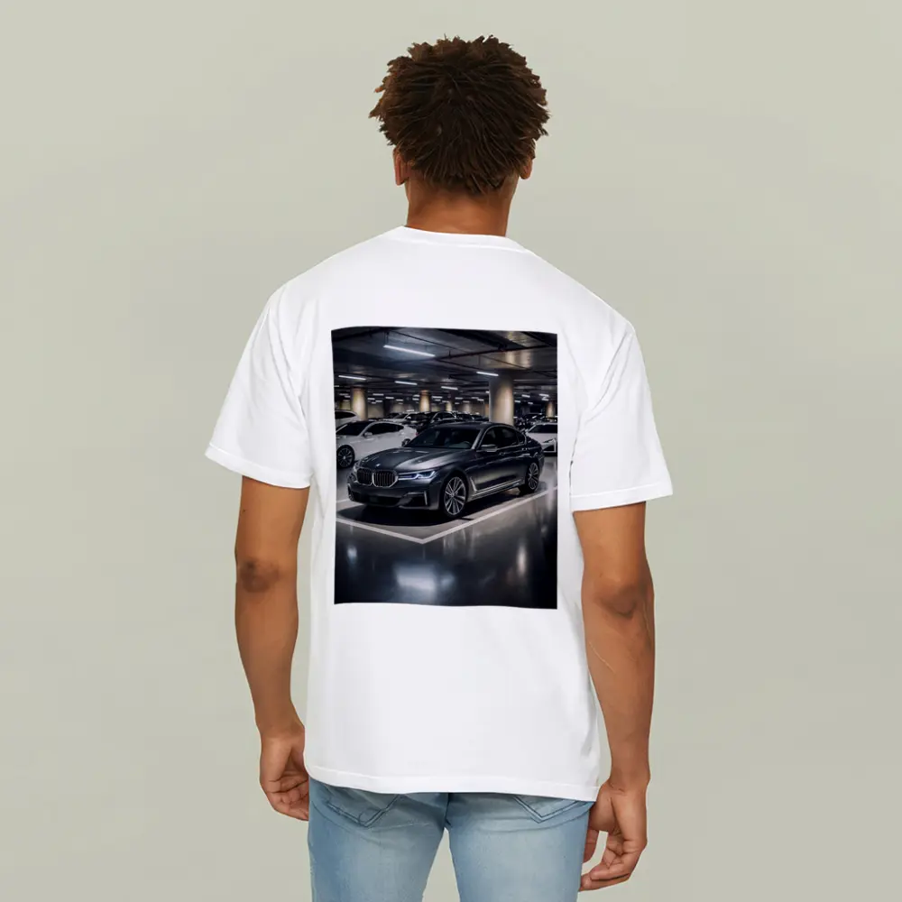 BMW Seven Series Parked In Underground Garage – T-Shirts