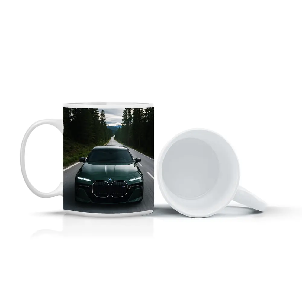 BMW 7 Series Green Forest Road Drive – Mugs
