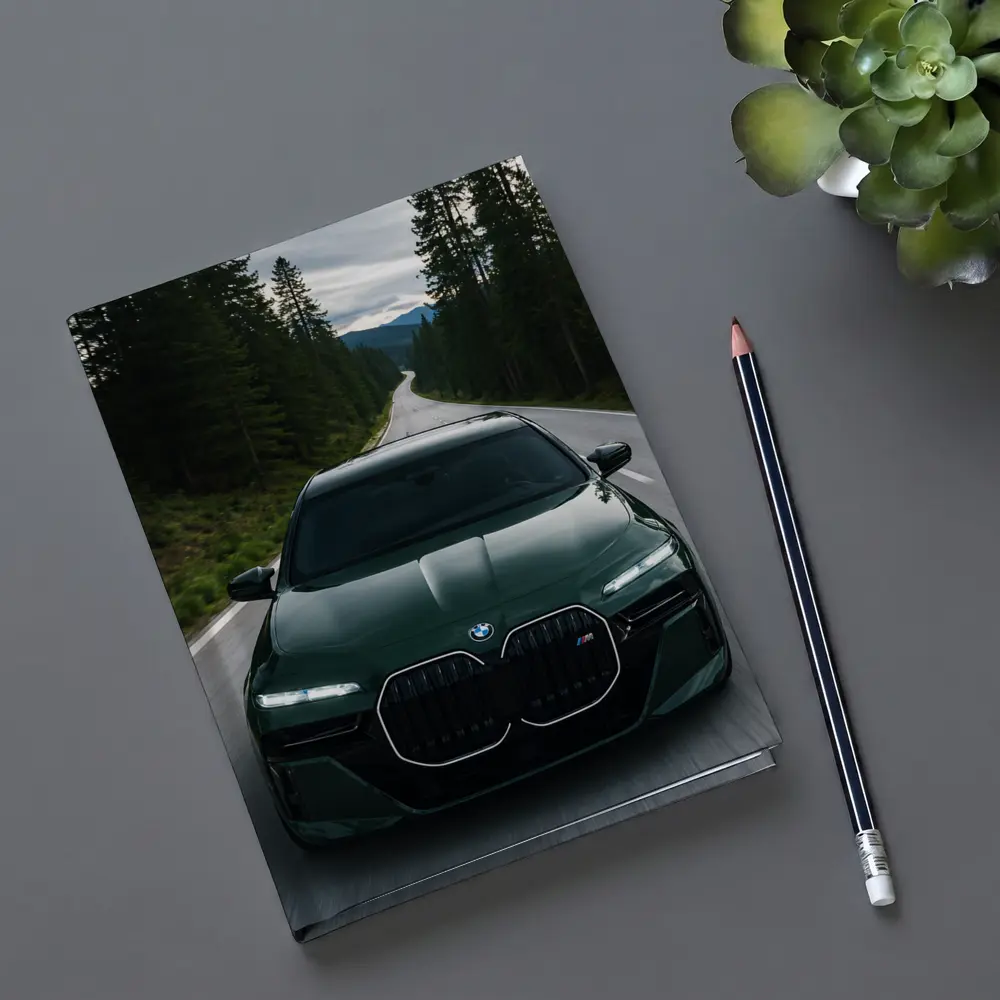 BMW 7 Series Green Forest Road Drive – Notebooks