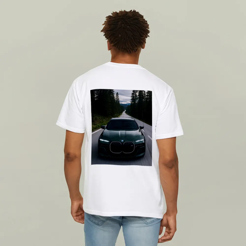 BMW 7 Series Green Forest Road Drive – T-Shirts