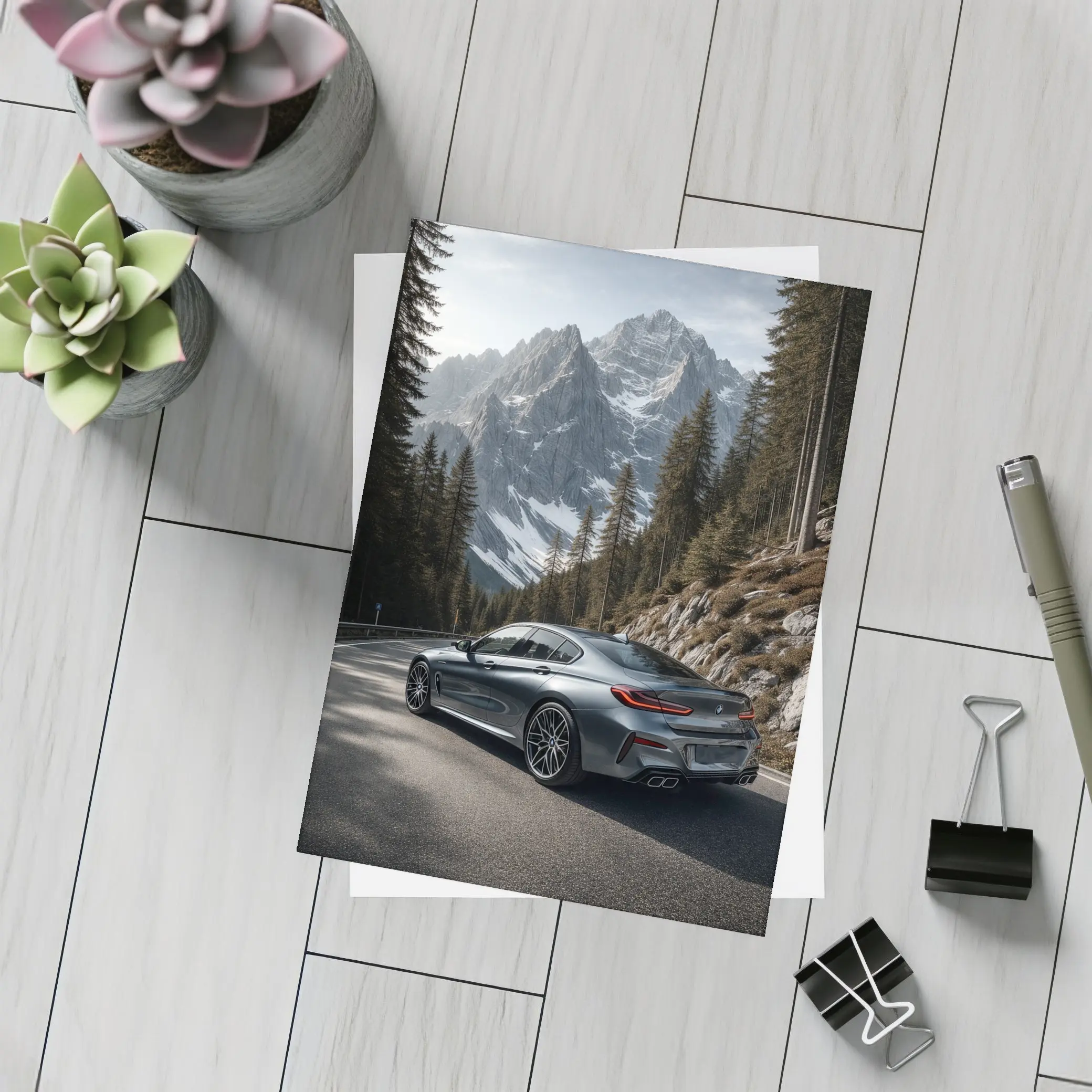 BMW 8 Series Gran Coupe Mountain Road – Postcards
