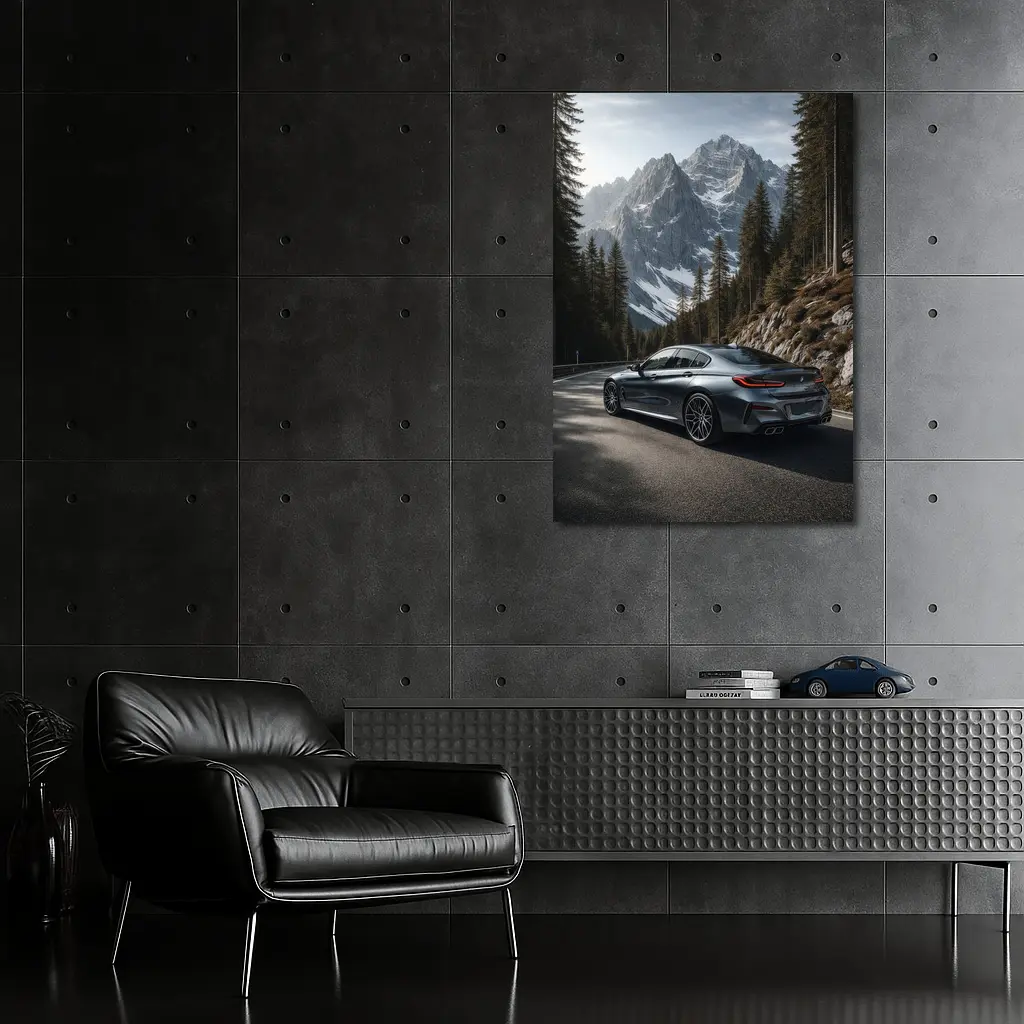 BMW 8 Series Gran Coupe Mountain Road – Wall Art