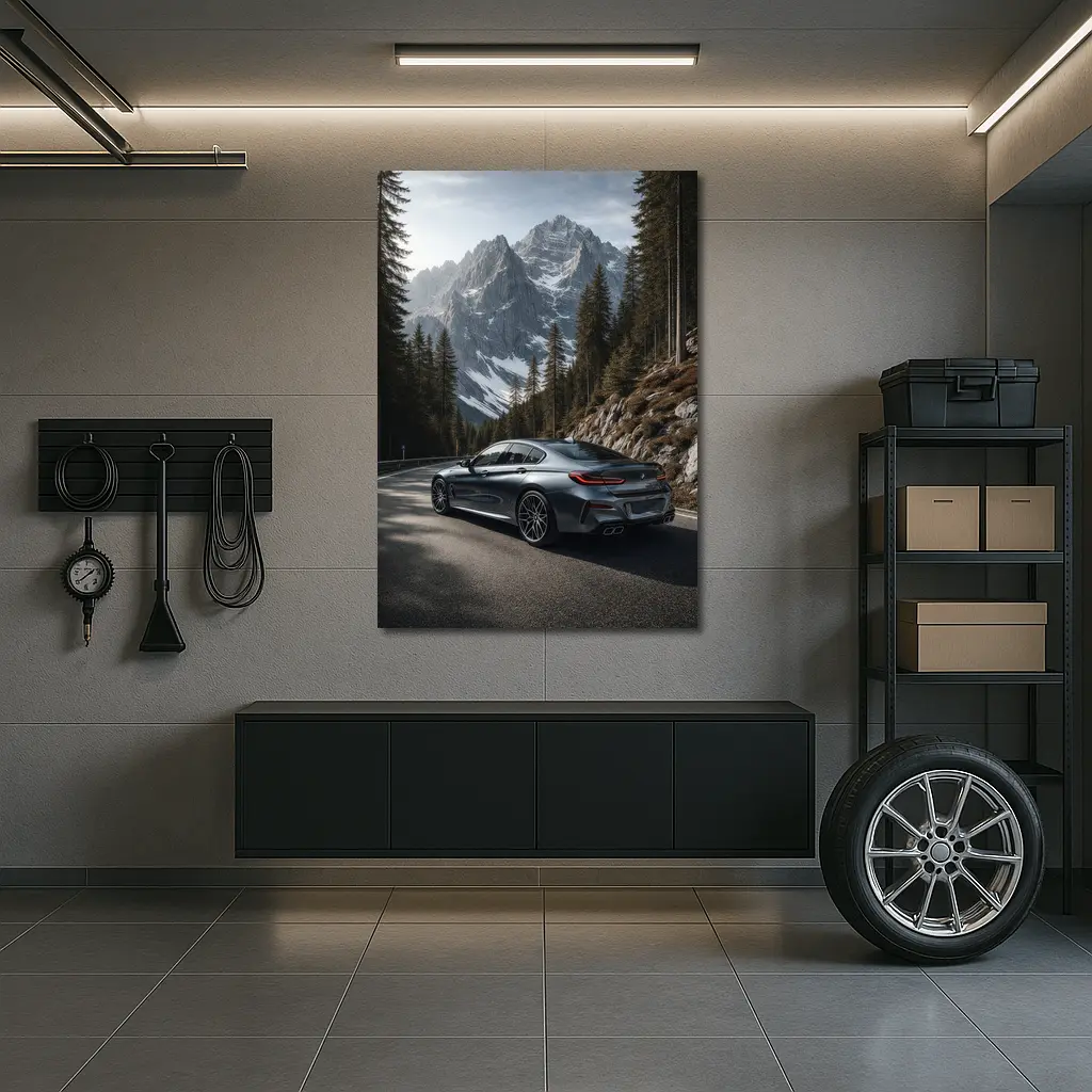 BMW 8 Series Gran Coupe Mountain Road – Wall Art