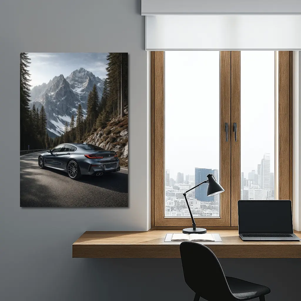 BMW 8 Series Gran Coupe Mountain Road – Wall Art