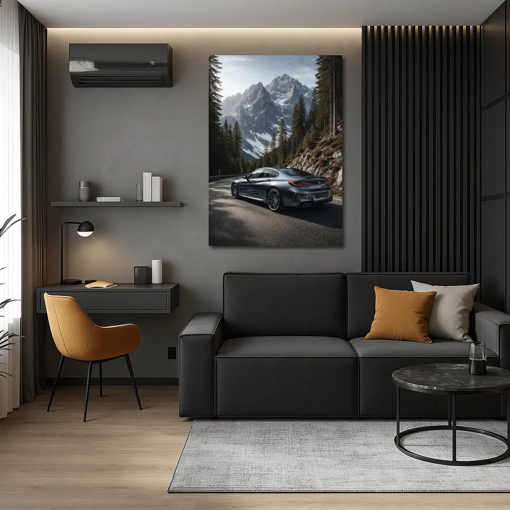 BMW 8 Series Gran Coupe Mountain Road – Wall Art