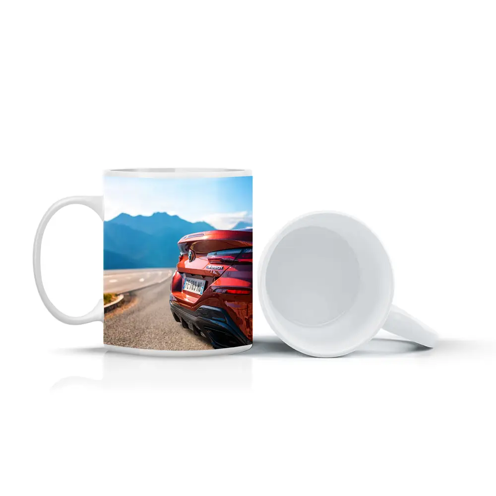 BMW M850i Rear Mountain Road View – Mugs