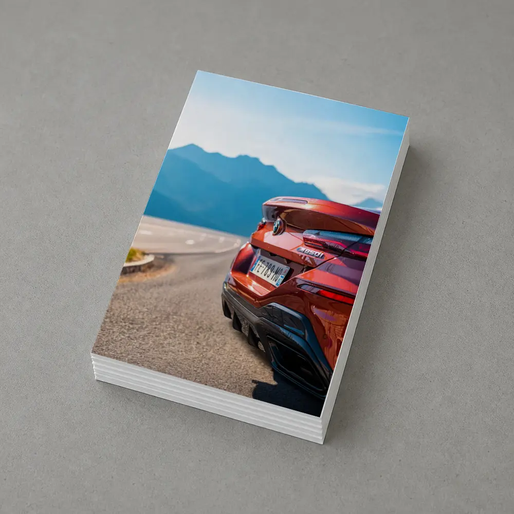 BMW M850i Rear Mountain Road View – Postcards