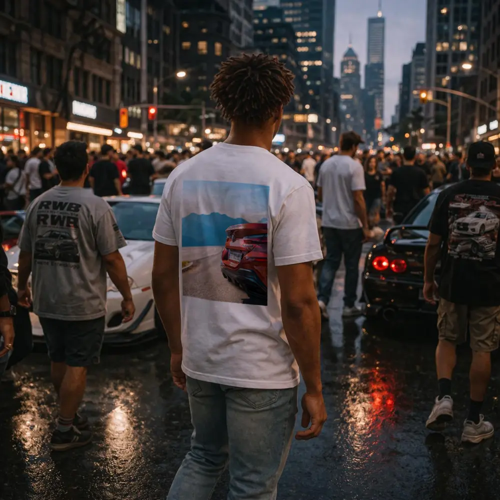 BMW M850i Rear Mountain Road View – T-Shirts