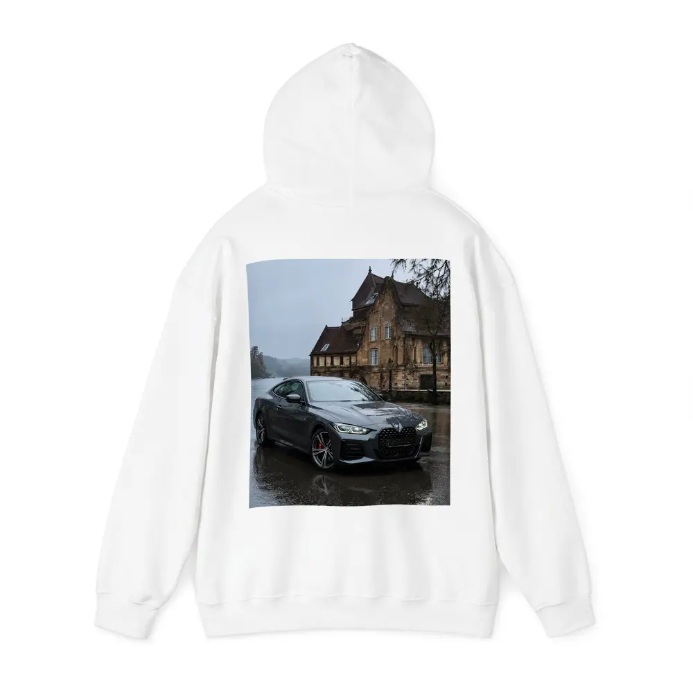 BMW 4 Series Coupe Rainy Castle Setting – Hoodies