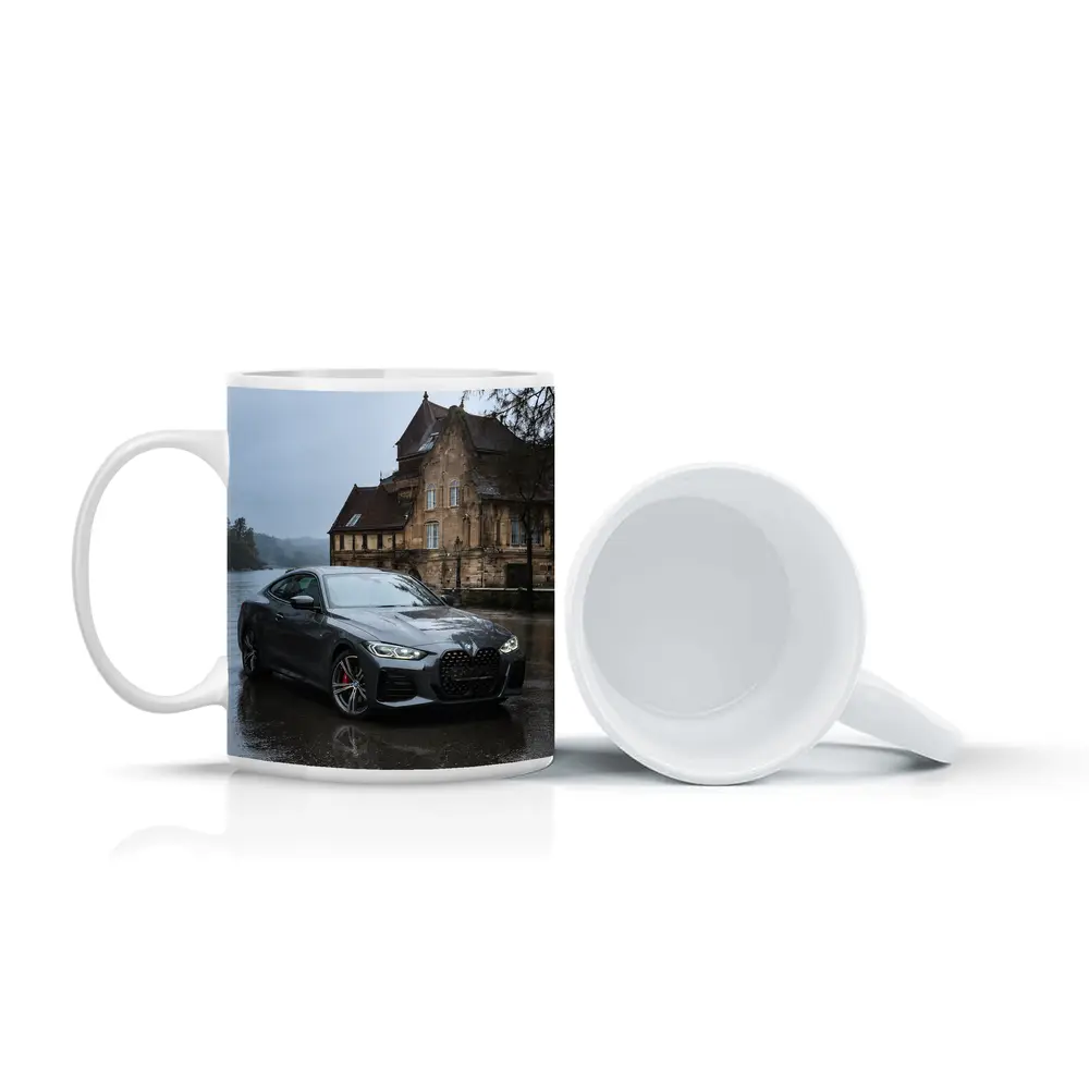 BMW 4 Series Coupe Rainy Castle Setting – Mugs