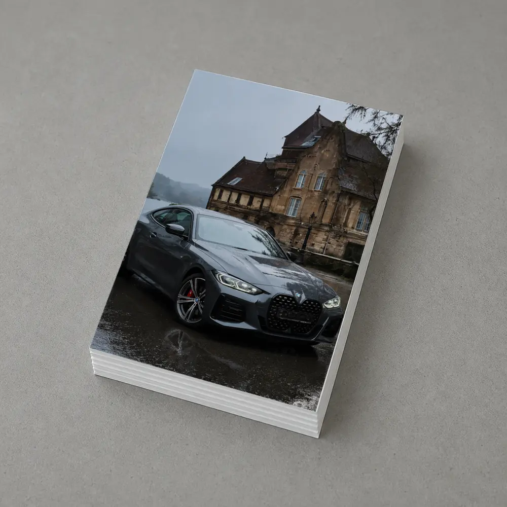 BMW 4 Series Coupe Rainy Castle Setting – Postcards
