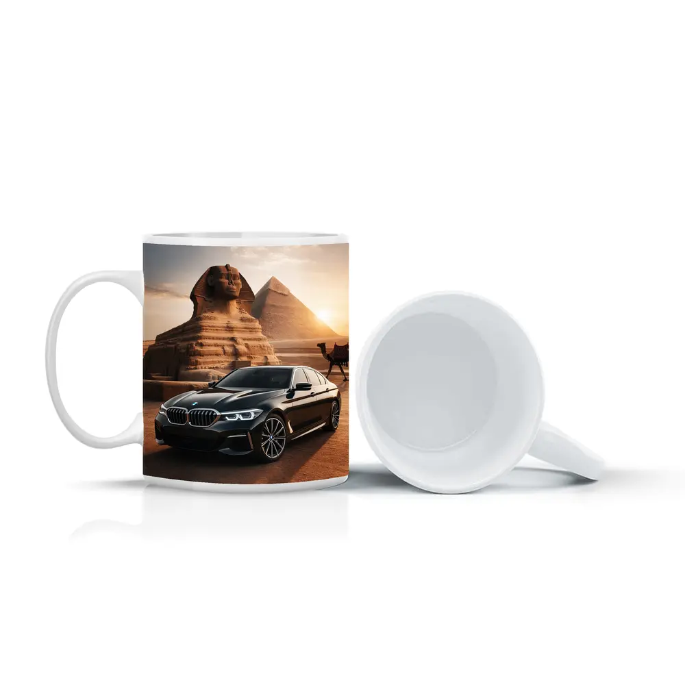 BMW 5 Series Black Egypt Pyramids Sphinx – Mugs