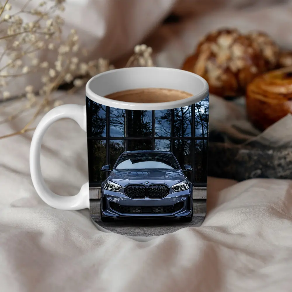 BMW M1 Front View Dark Stormy Background – Mugs