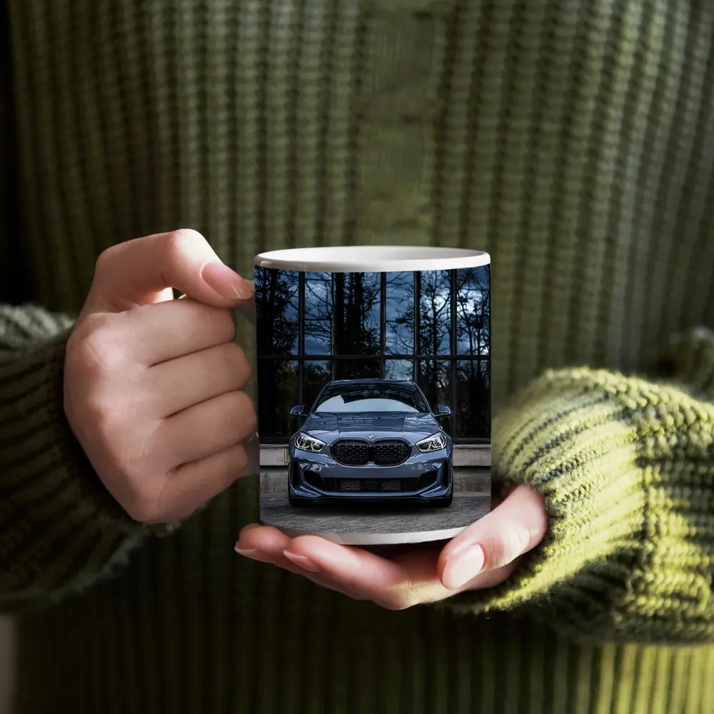 BMW M1 Front View Dark Stormy Background – Mugs