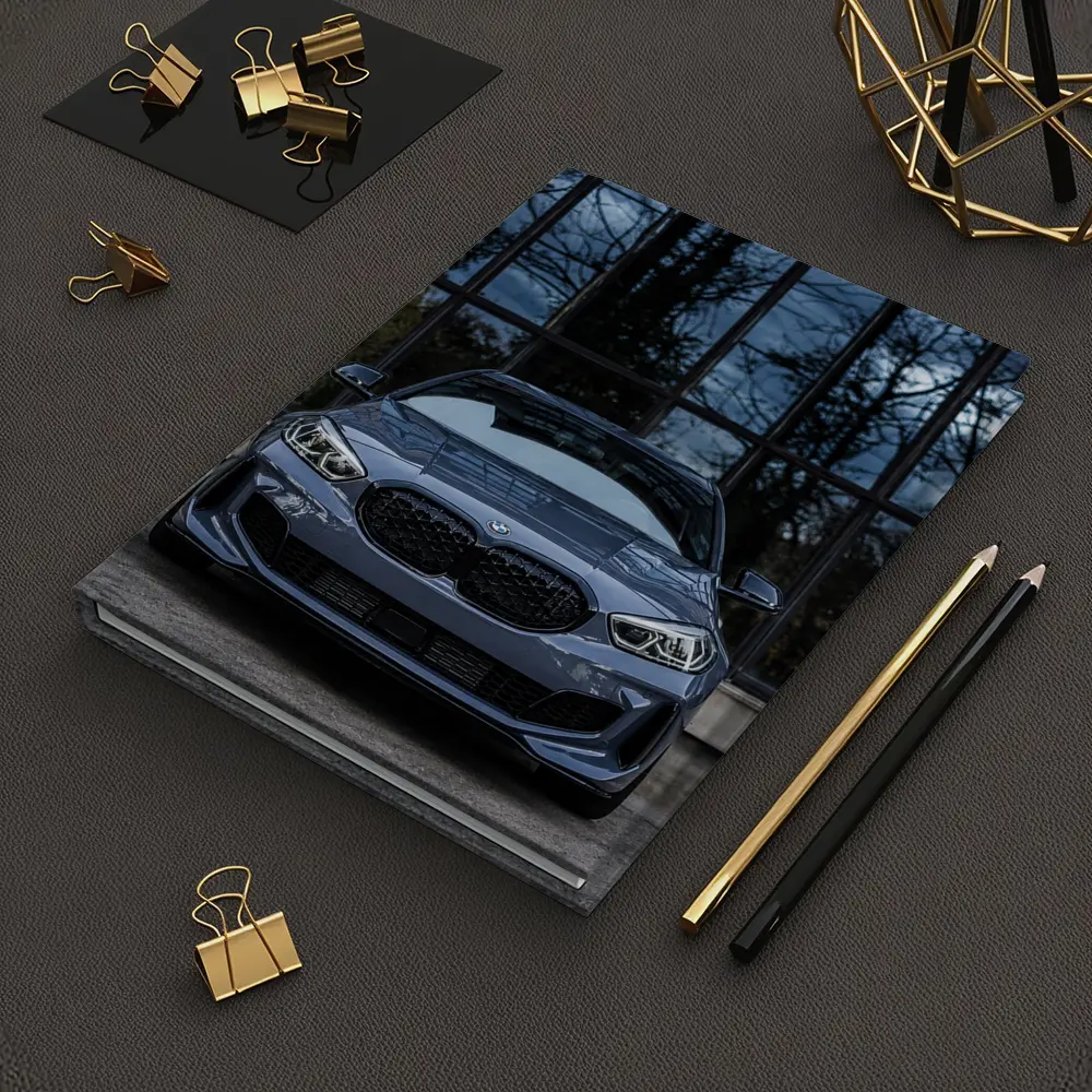 BMW M1 Front View Dark Stormy Background – Notebooks