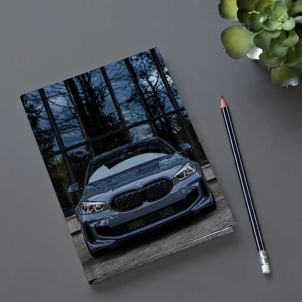 BMW M1 Front View Dark Stormy Background – Notebooks