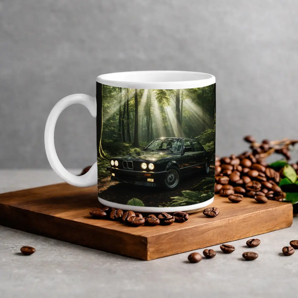 BMW E30 3 Series Black Forest Setting – Mugs
