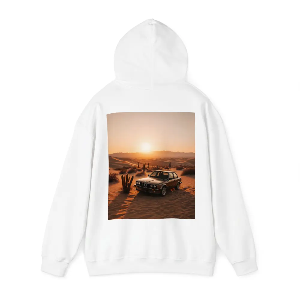 BMW E30 3 Series Desert Sunset Scene – Hoodies