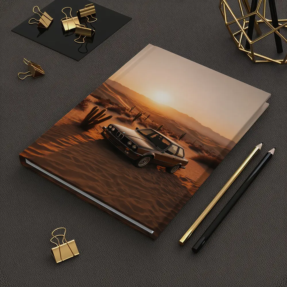 BMW E30 3 Series Desert Sunset Scene – Notebooks