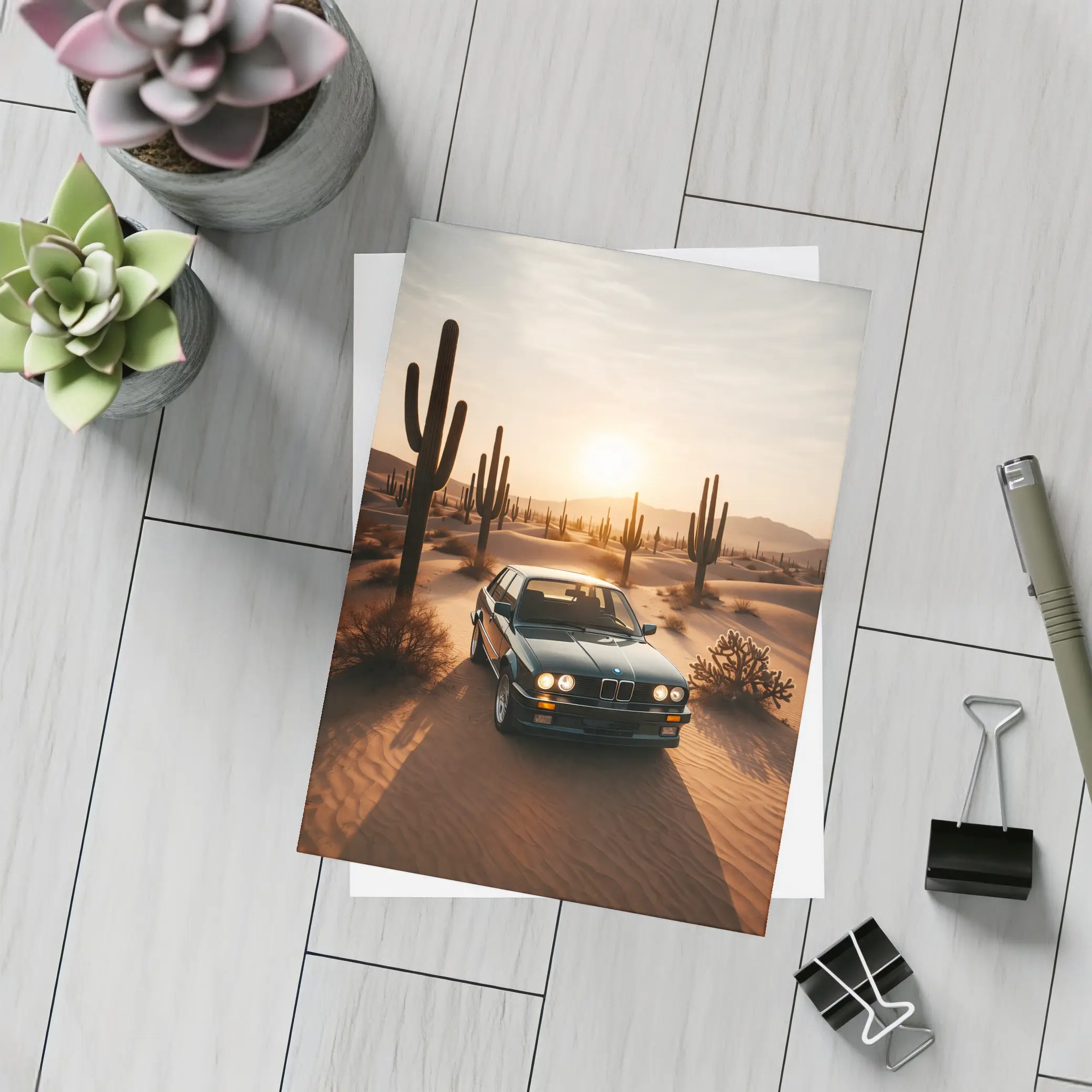 BMW E30 3 Series Desert Sunset – Postcards
