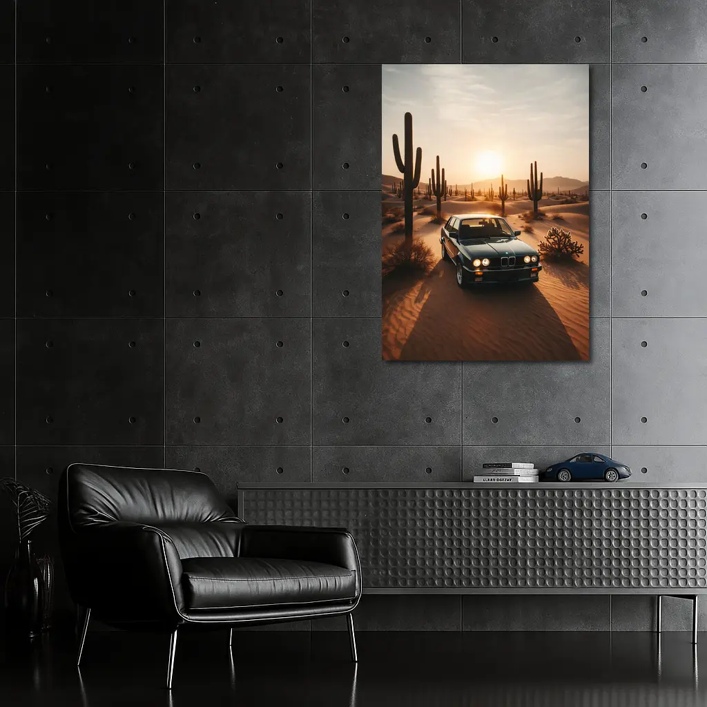 BMW E30 3 Series Desert Sunset – Wall Art