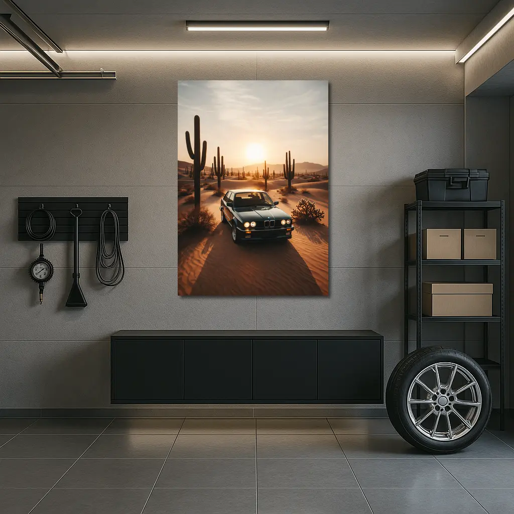 BMW E30 3 Series Desert Sunset – Wall Art
