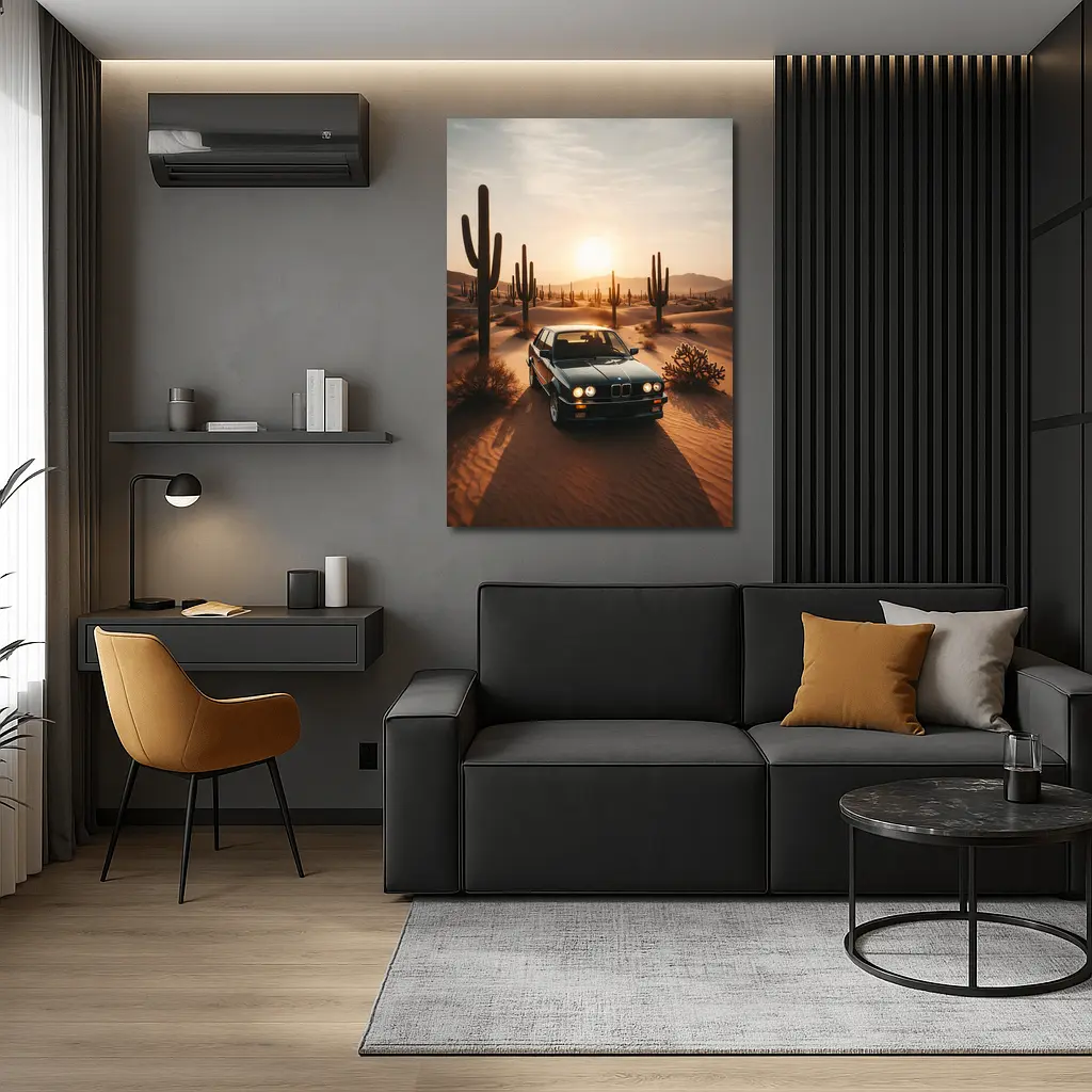 BMW E30 3 Series Desert Sunset – Wall Art