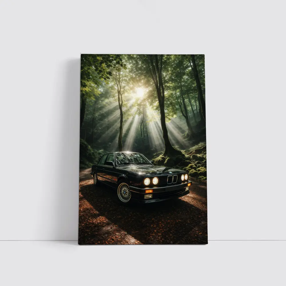 BMW E30 3 Series Forest Light – Wall Art