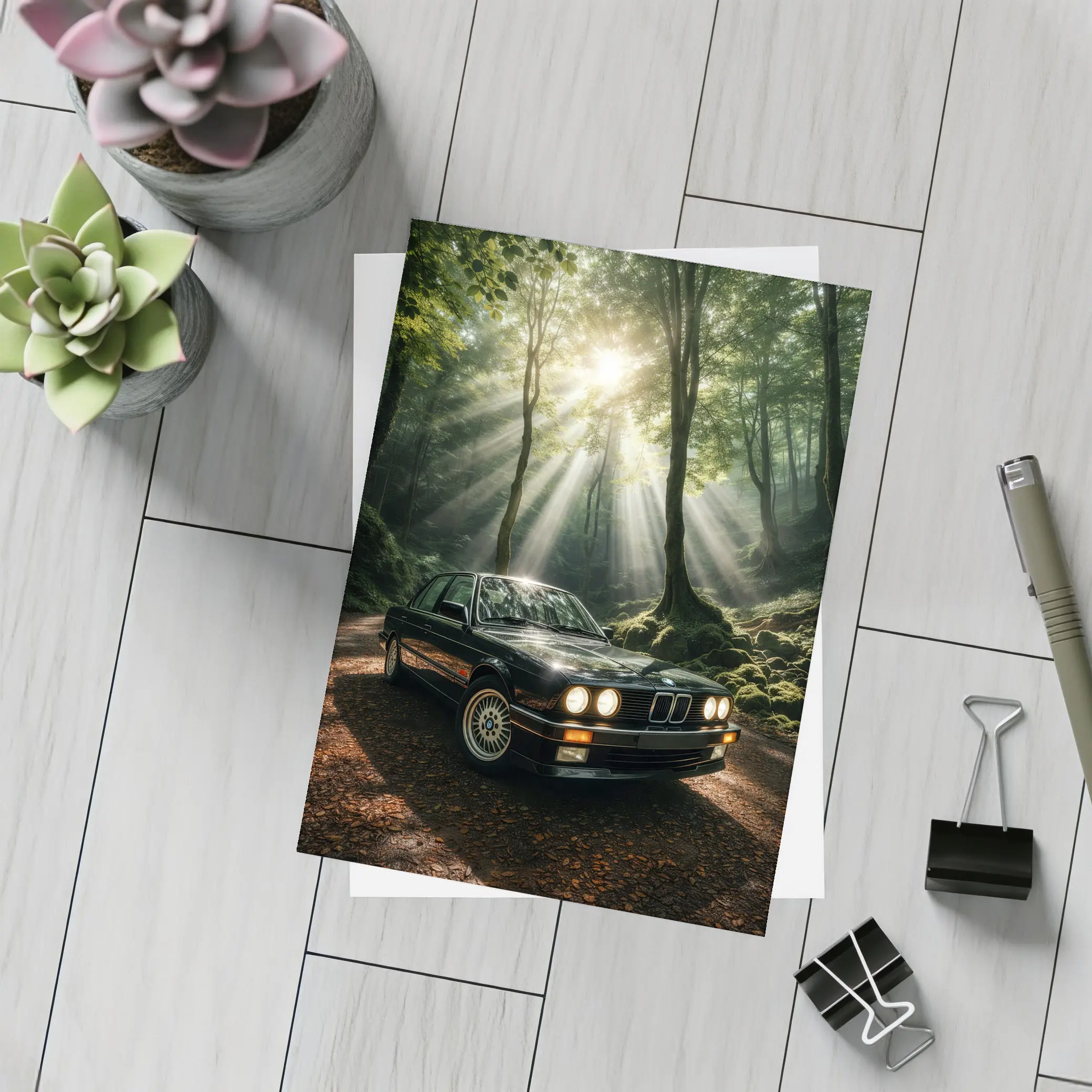 BMW E30 3 Series Forest Light – Postcards