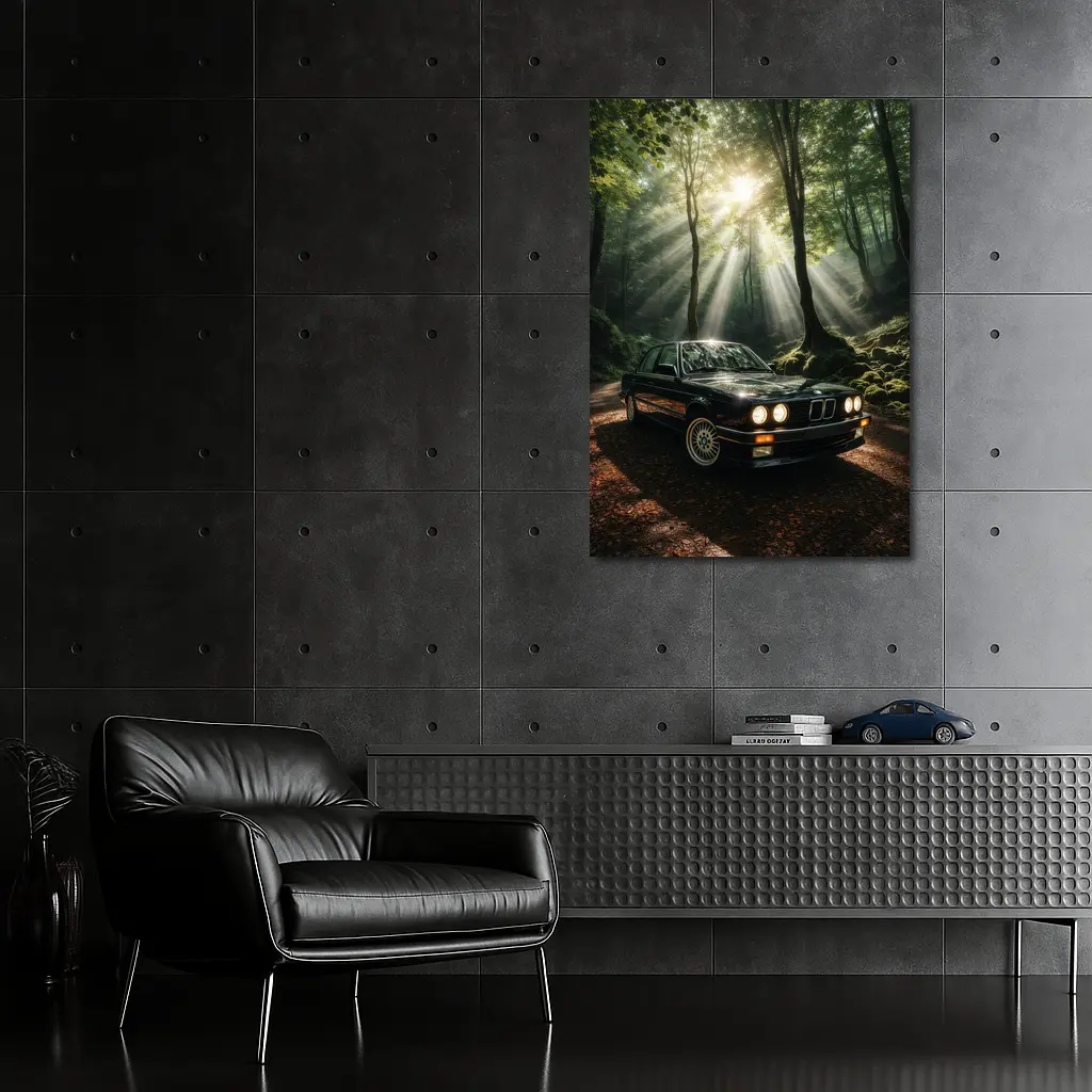 BMW E30 3 Series Forest Light – Wall Art