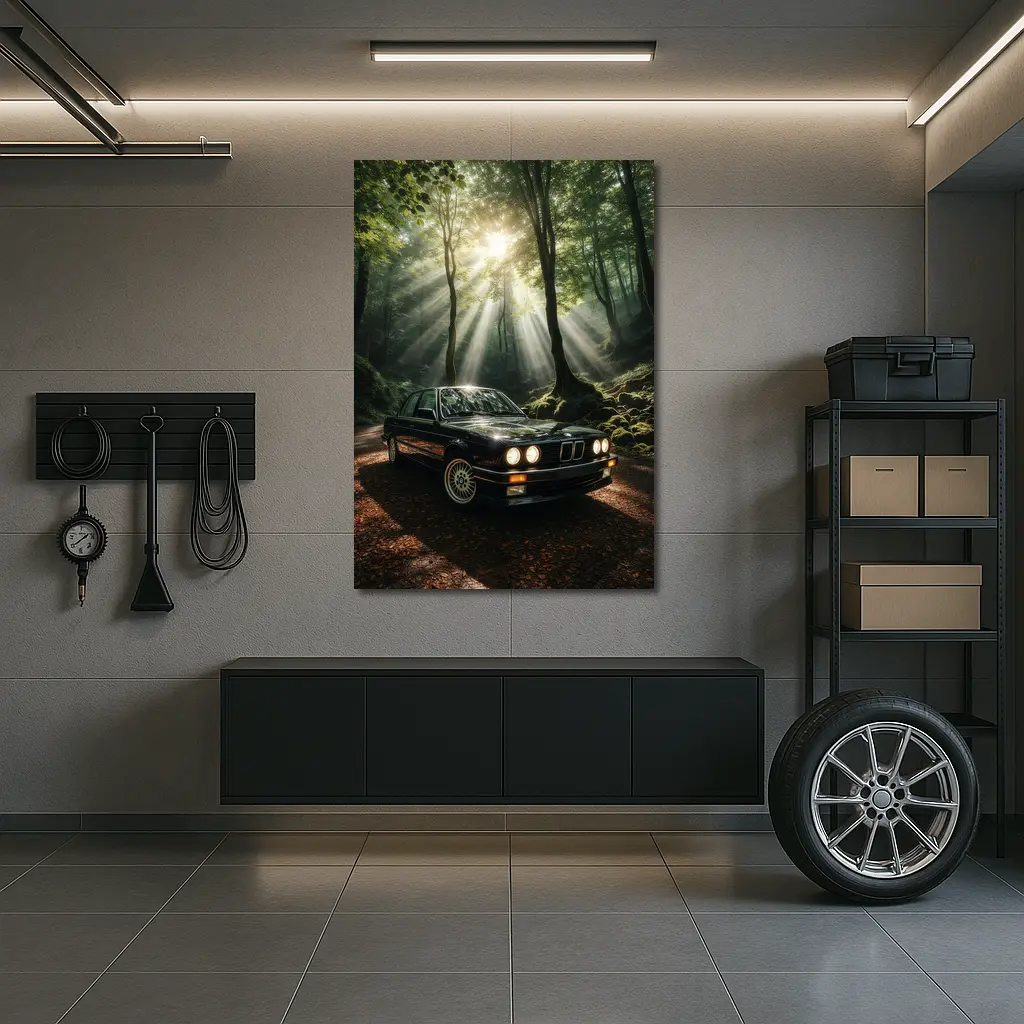 BMW E30 3 Series Forest Light – Wall Art