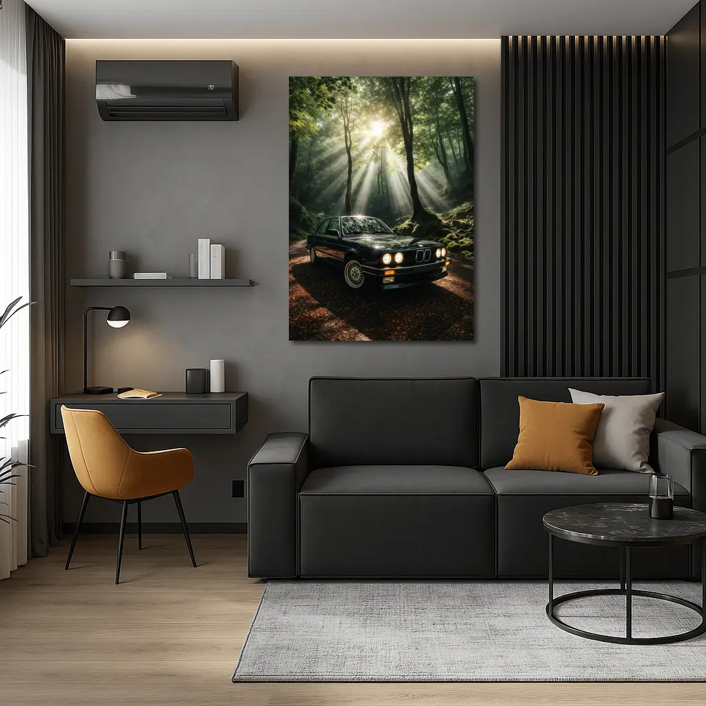 BMW E30 3 Series Forest Light – Wall Art