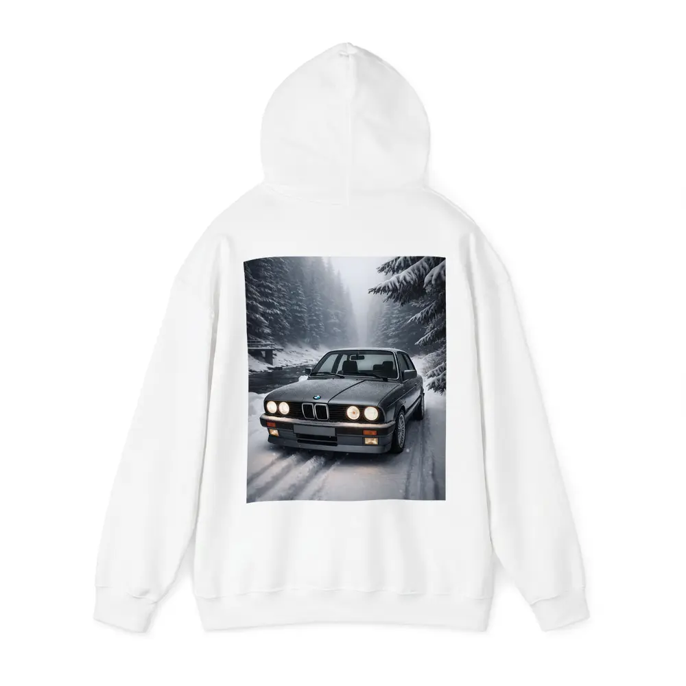 BMW E30 3 Series Snowy Forest Road – Hoodies