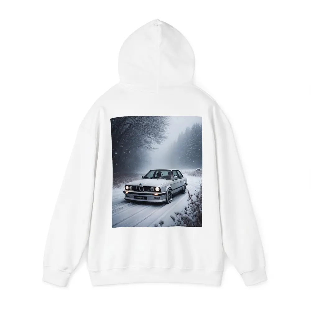 BMW E30 3 Series Snow Winter Road – Hoodies