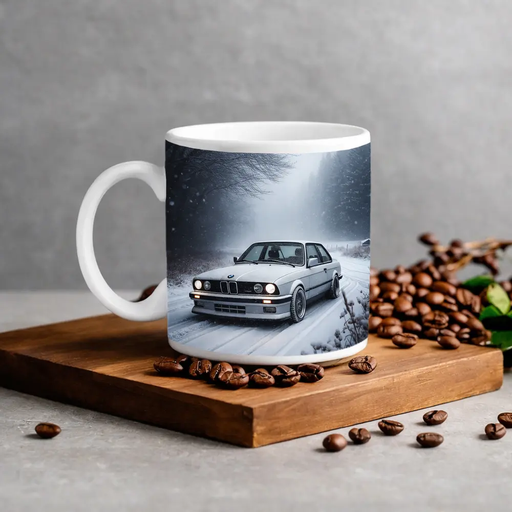 BMW E30 3 Series Snow Winter Road – Mugs
