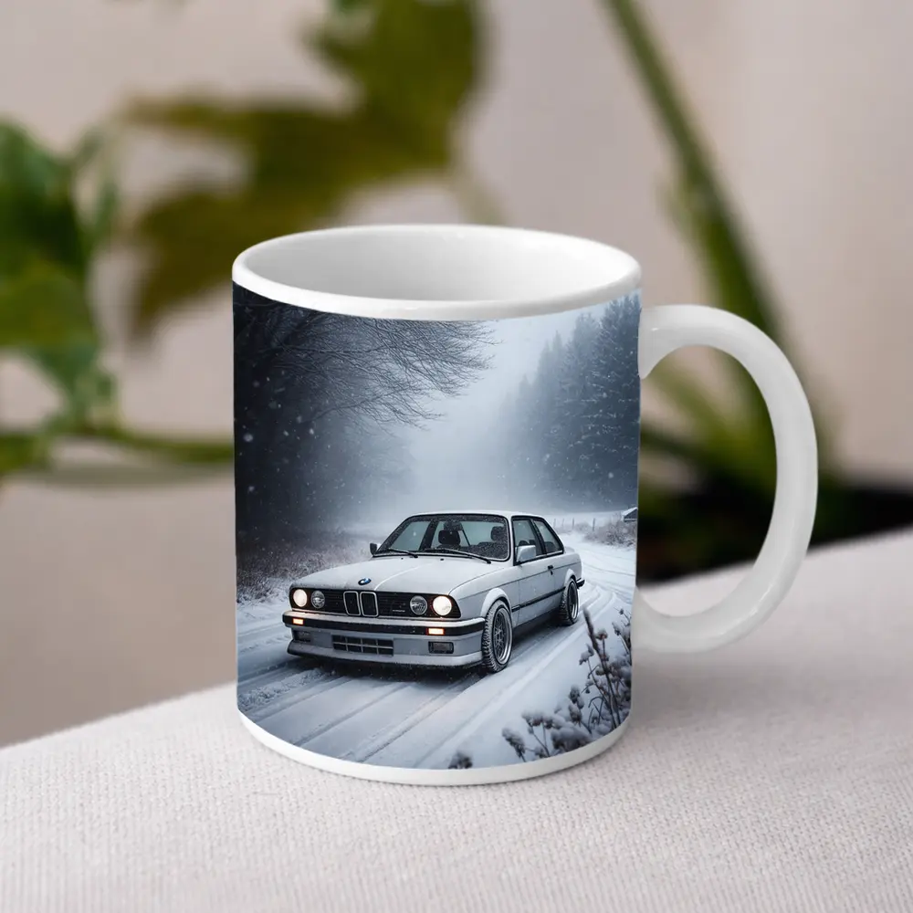 BMW E30 3 Series Snow Winter Road – Mugs