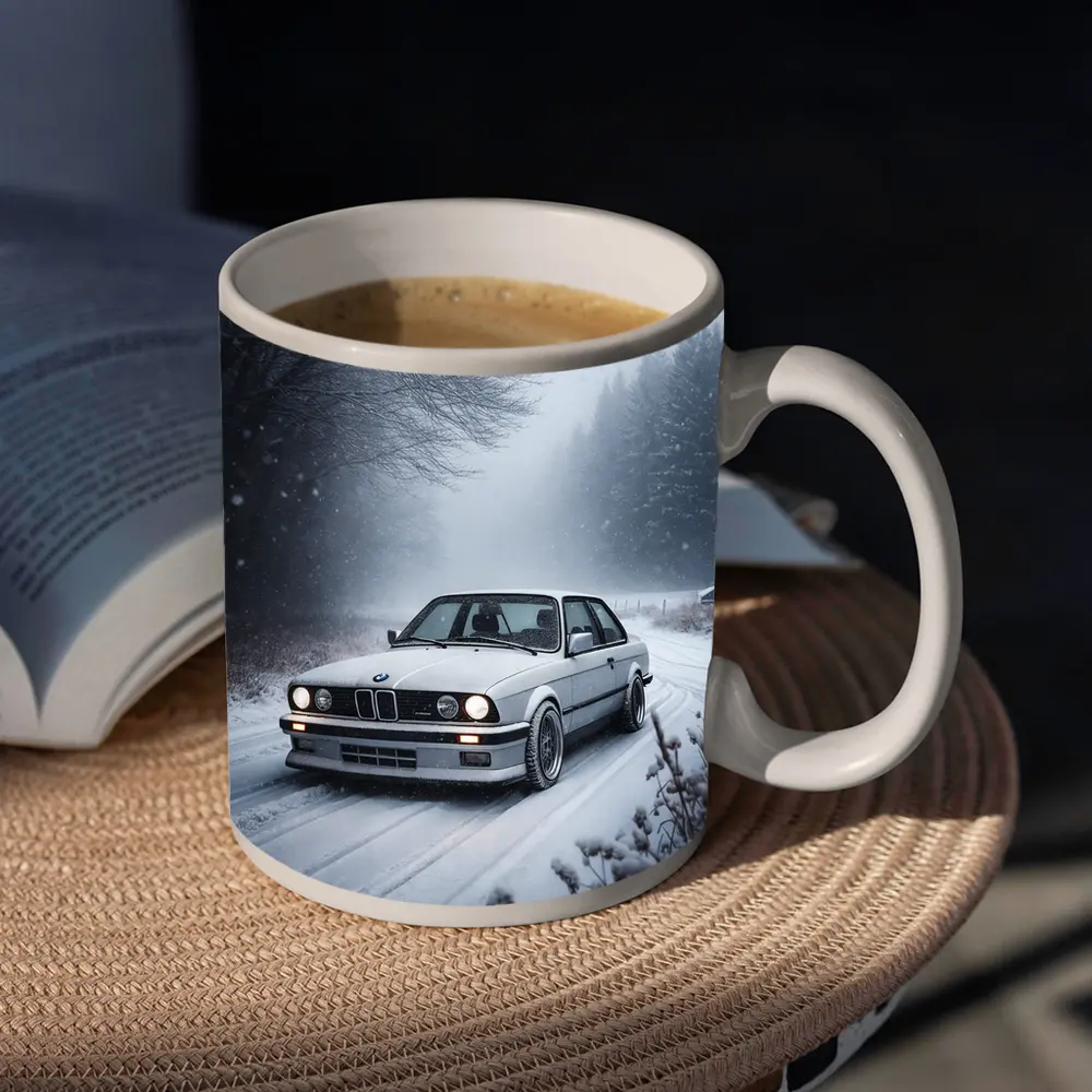 BMW E30 3 Series Snow Winter Road – Mugs